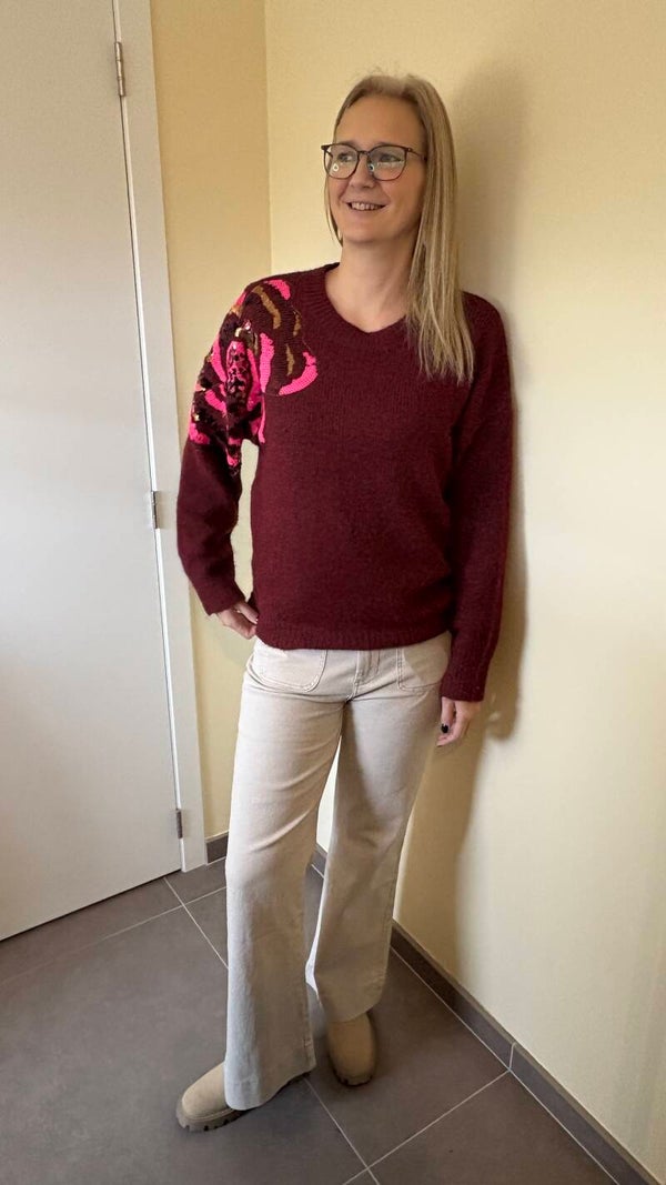 Pull js millenium (bordeaux)