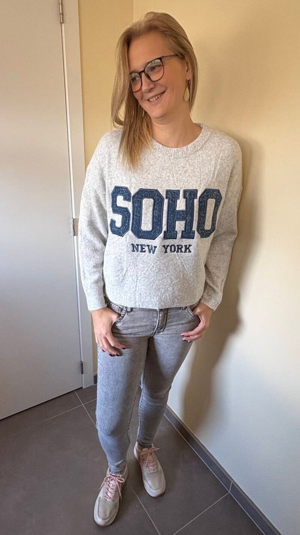 Grijze pull Soho