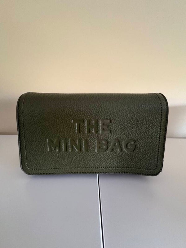 Kleine kaki schoudertas