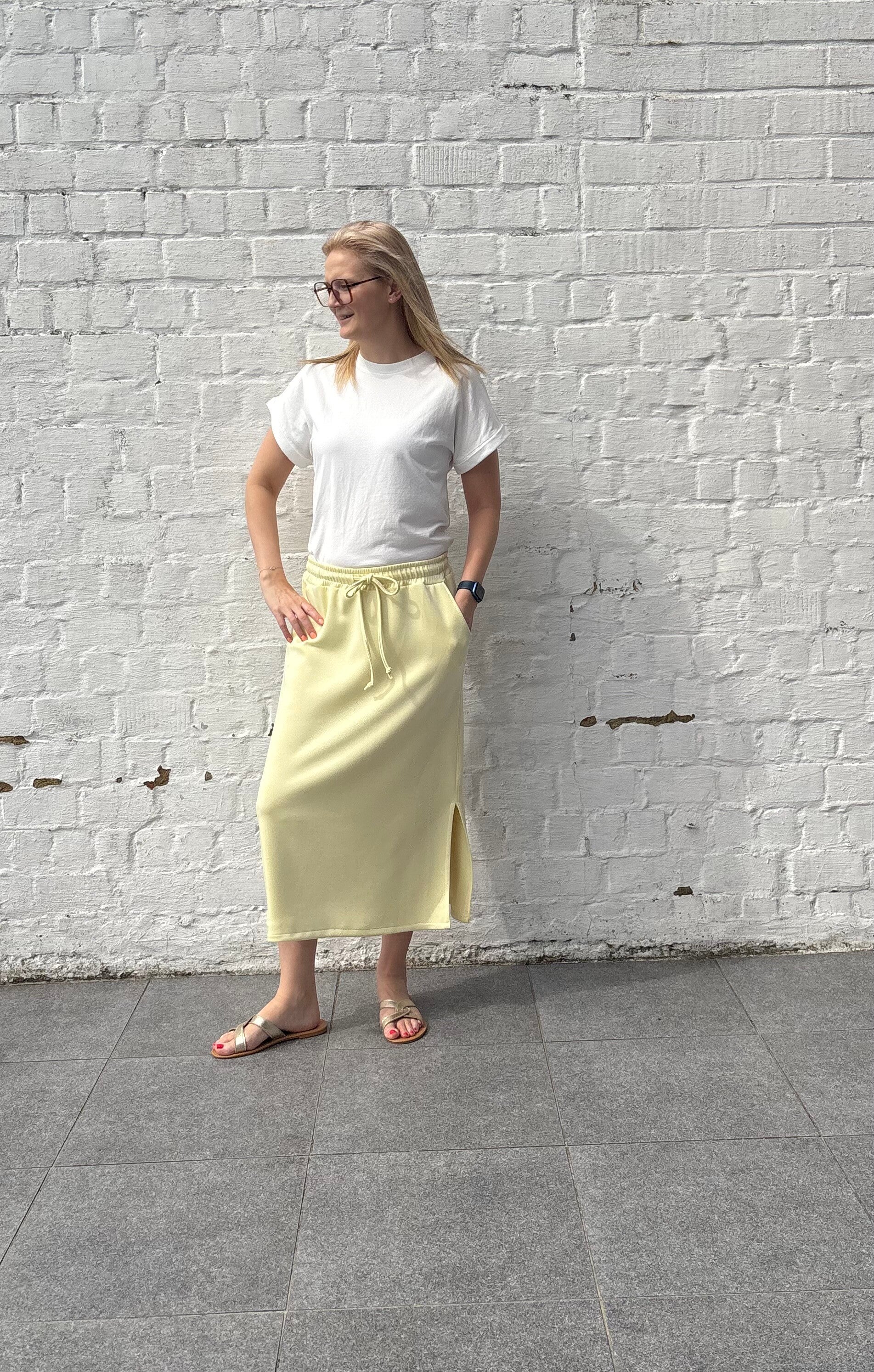 Lange gele rok