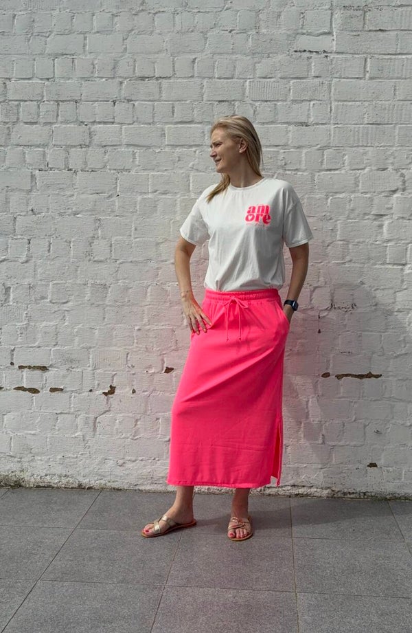 Lange fuchsia rok