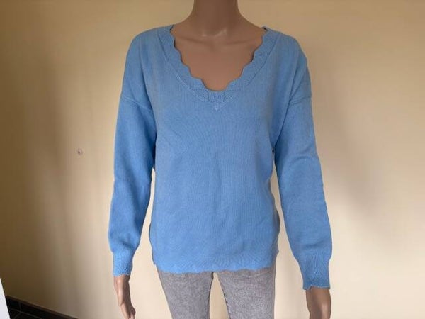Blauwe pull