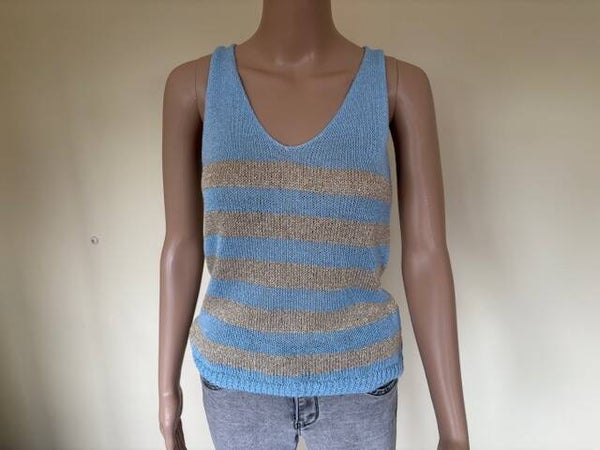 Tanktop blauw