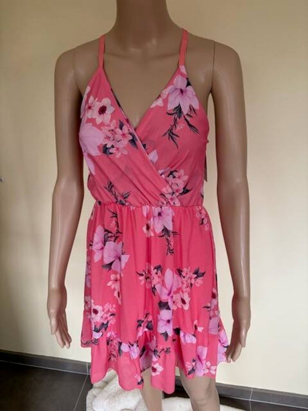 Roos kleed met bloemen