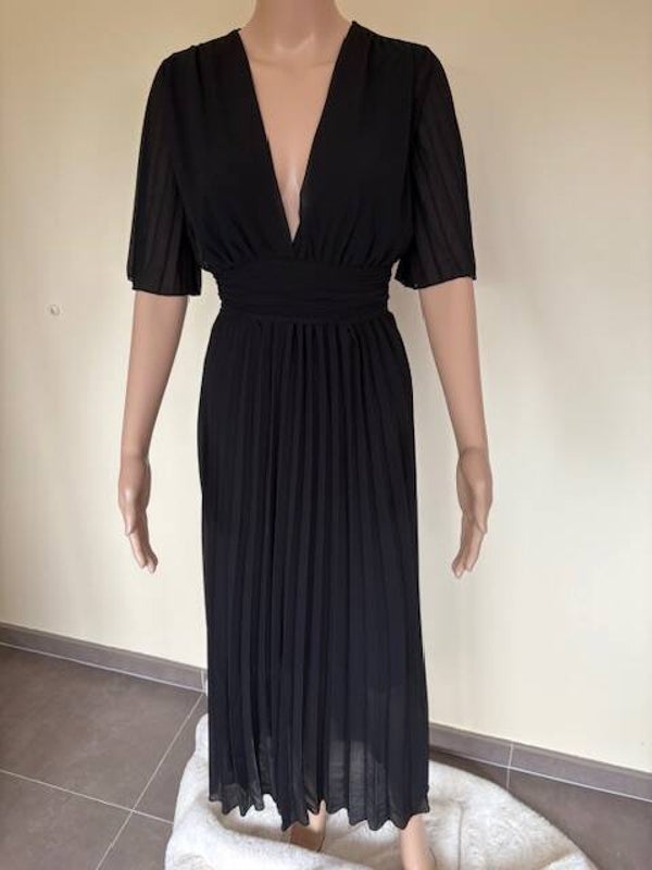 Lange kleed met plooien