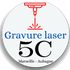 Gravure laser les 5C à Aubagne près de Marseille