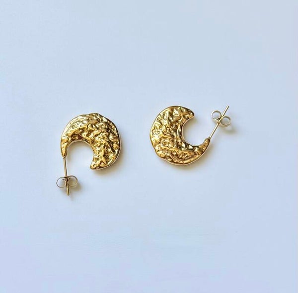Boucles d'oreilles croissant de lune