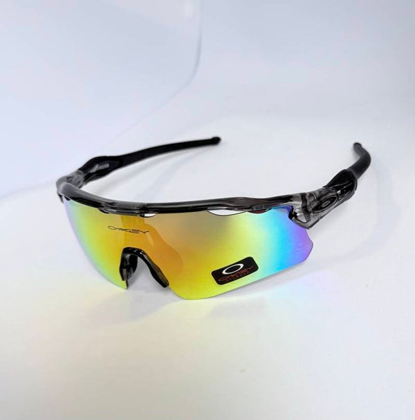 NOUVELLES lunettes de soleil Oakley RADAR EV PATH Gris fumé POLARISÉES Galaxy Ruby 9208-82