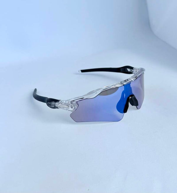 Vizion Photochromique – Vitre transparente / Bleu , manche Et cadres transparent et noir