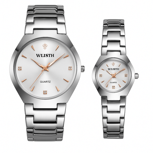Montres Couples Argent / Or rose