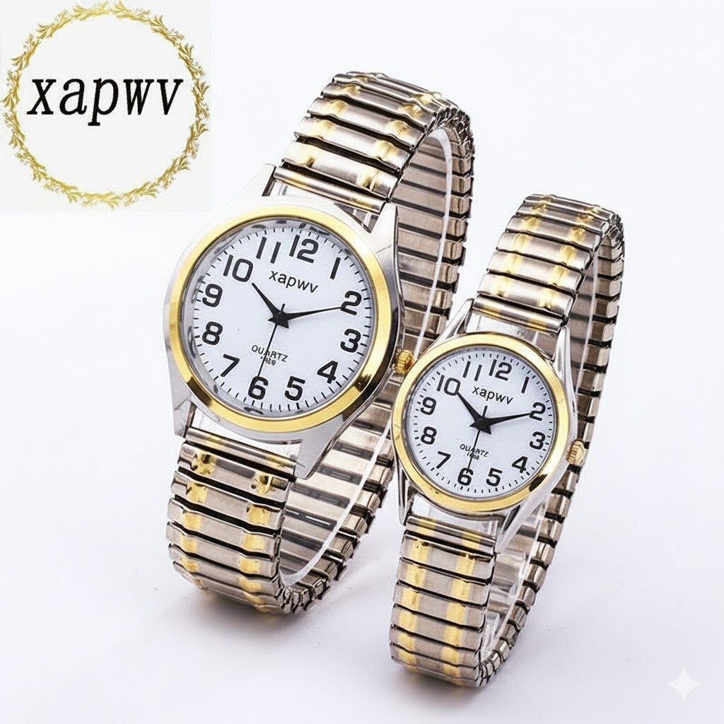 Montre Couple argent / Or ( wapxv )