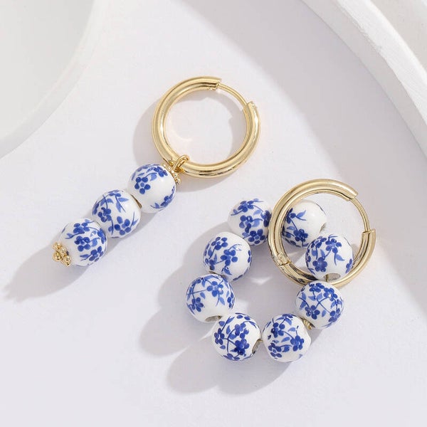 Boucle d’oreille Porcelaine