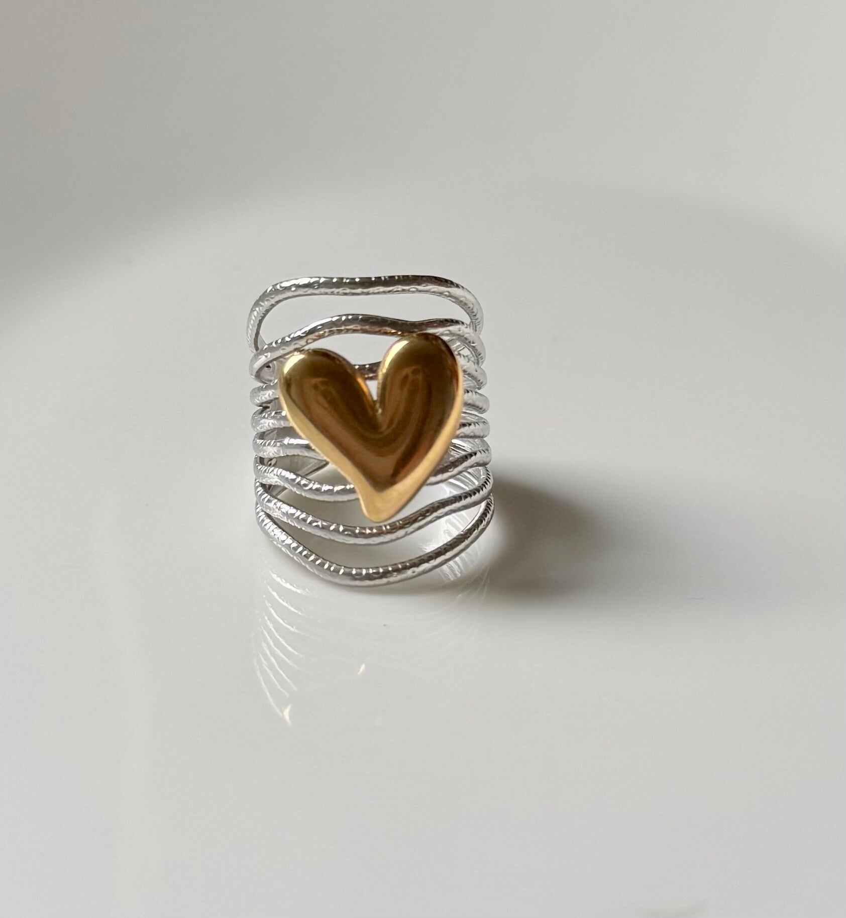 Bague Cœur Or / Argent