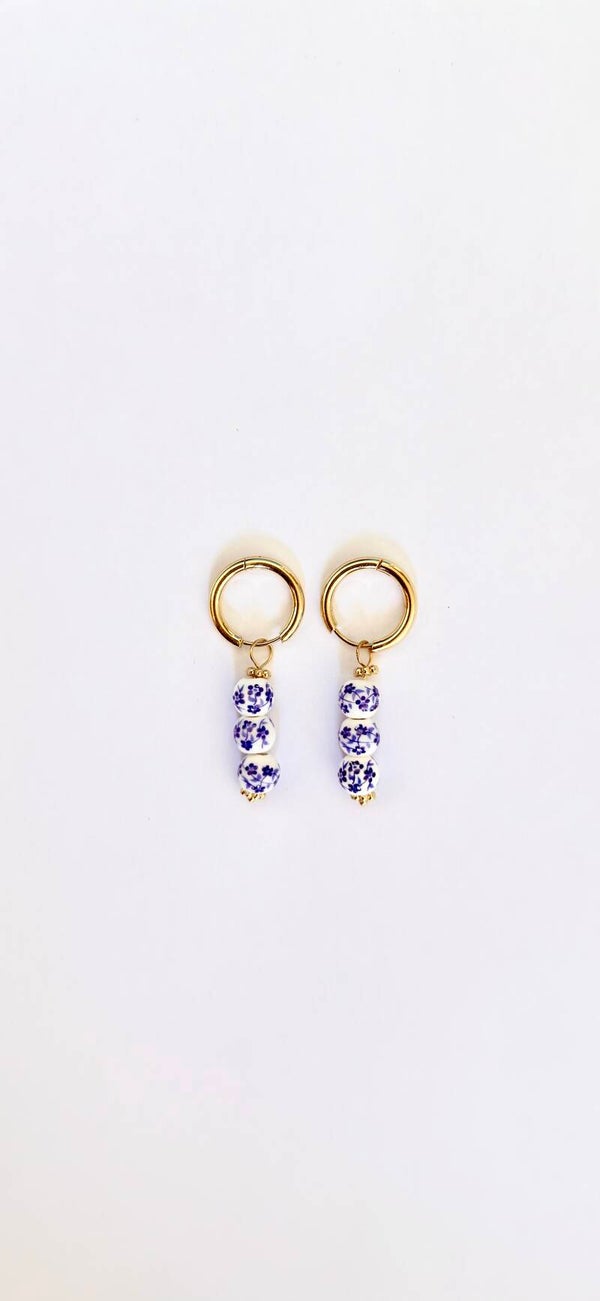 Boucle d’oreille Porcelaine