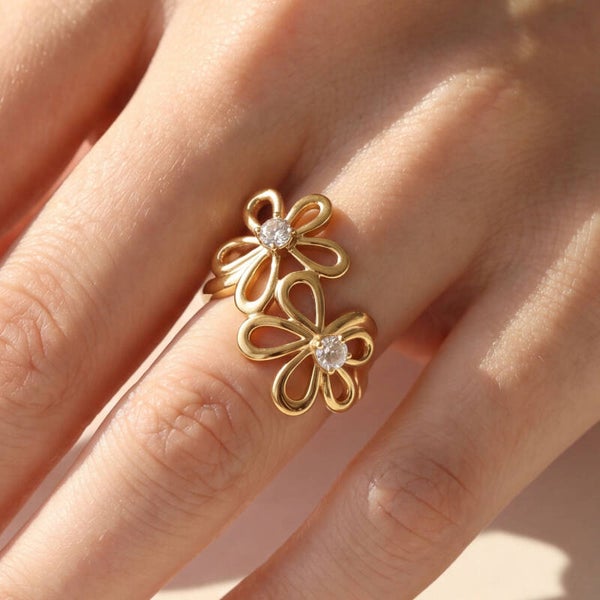 La Bague fleur et diamants 💎
