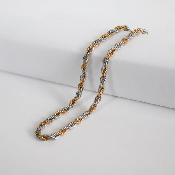 Chaîne Torsadé Or / Argent