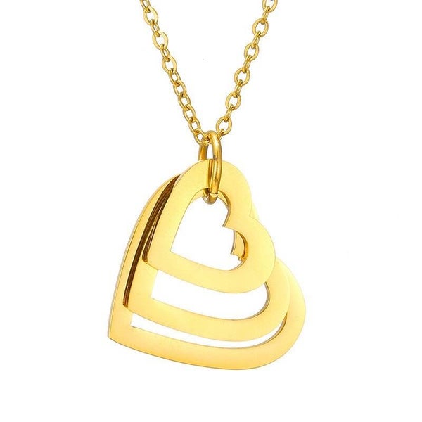Collier triple cœur ❤️ à graver