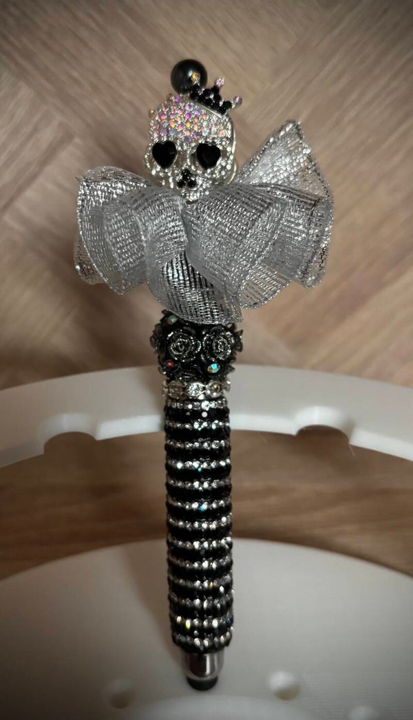 Luxe Touchpen skull zwart met rok RS