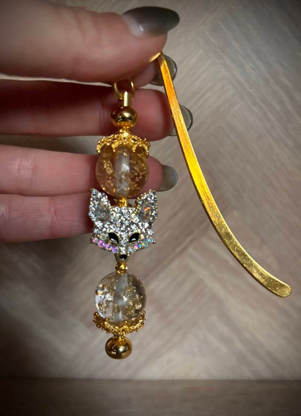 Luxe vos boekenlegger GOUD