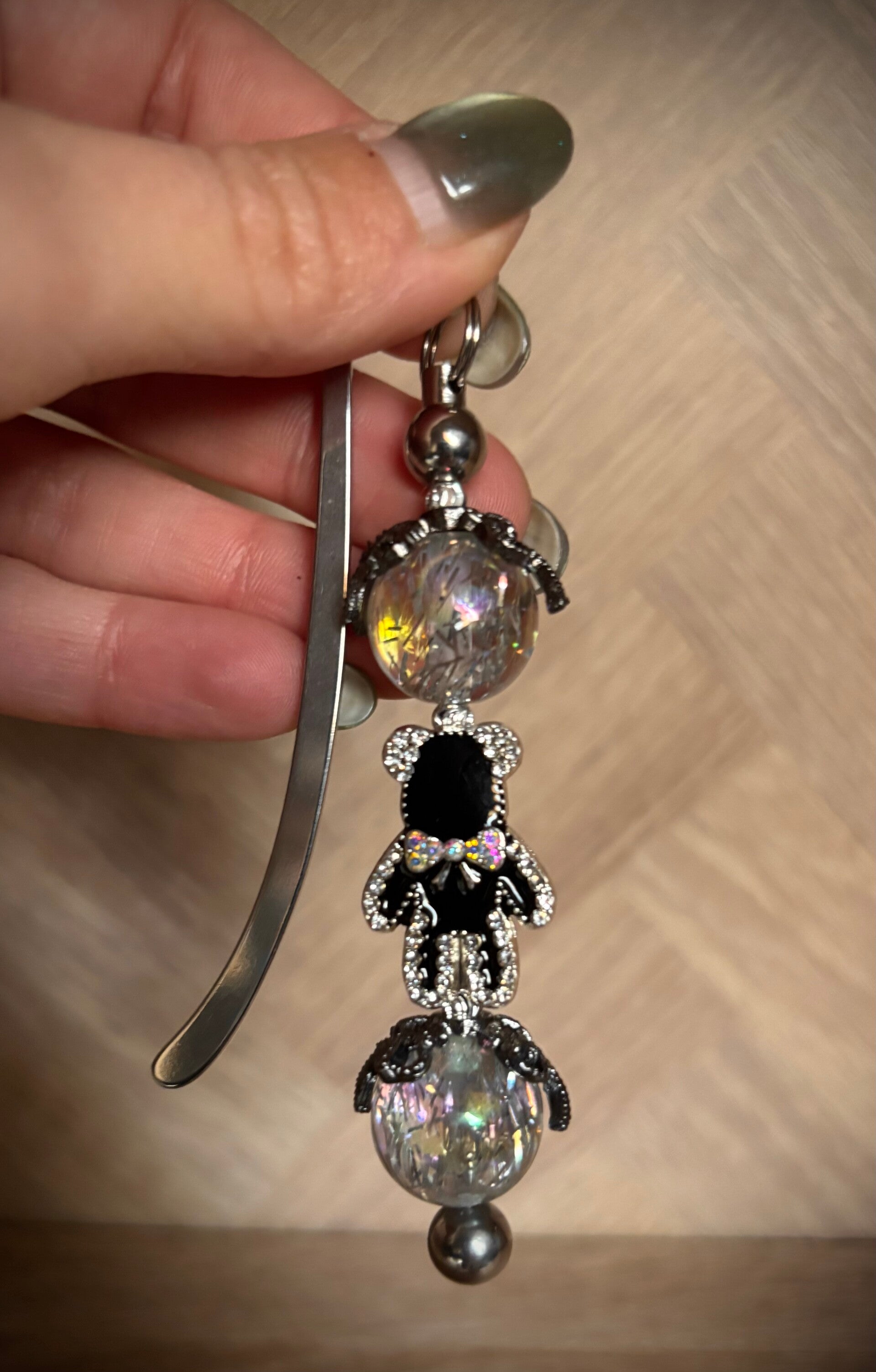 Luxe Beer zwart Boekenlegger ZILVER