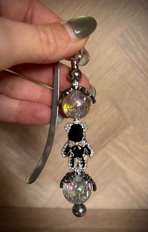 Luxe Beer zwart Boekenlegger ZILVER