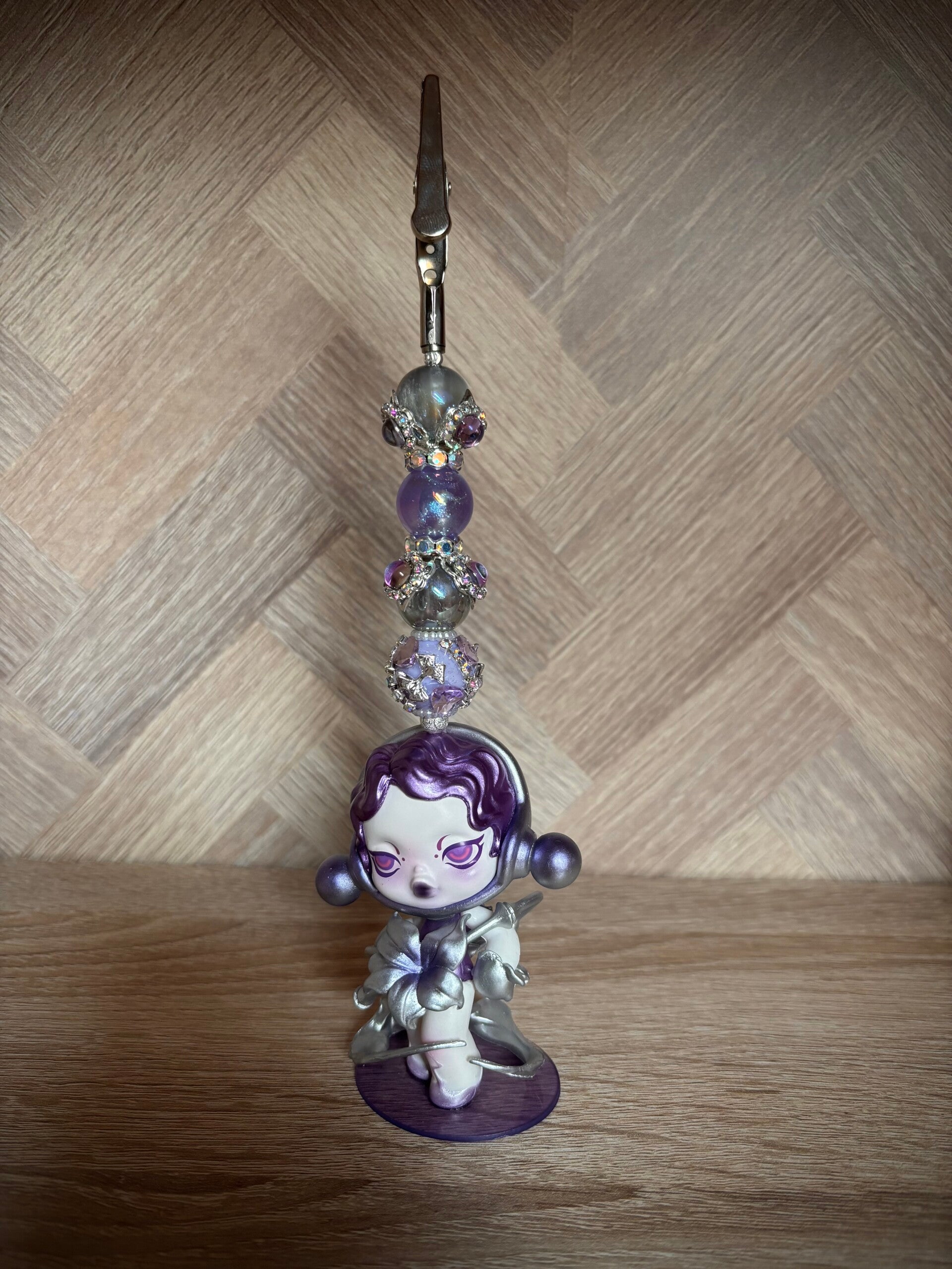 Sp paars zilver kaarthouder