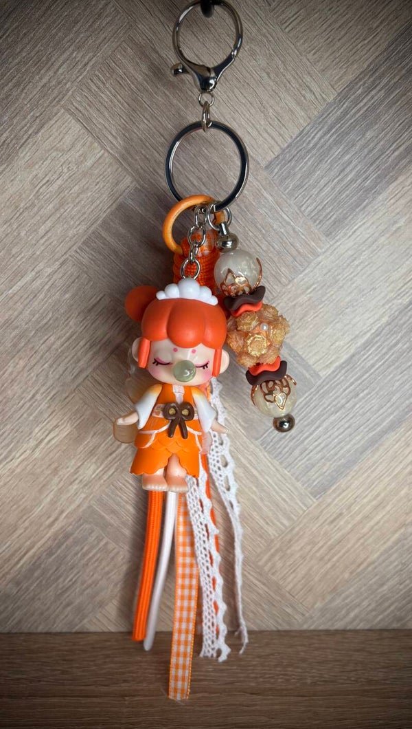 Nanci oranje/bruin tashanger
