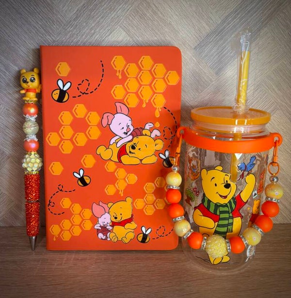 Pooh A5+pen+beker