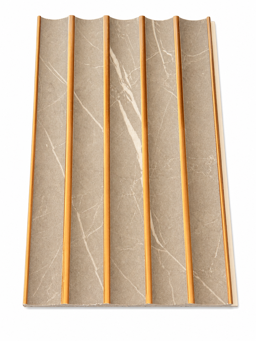 grey Marble Rose gold Batten Panel
