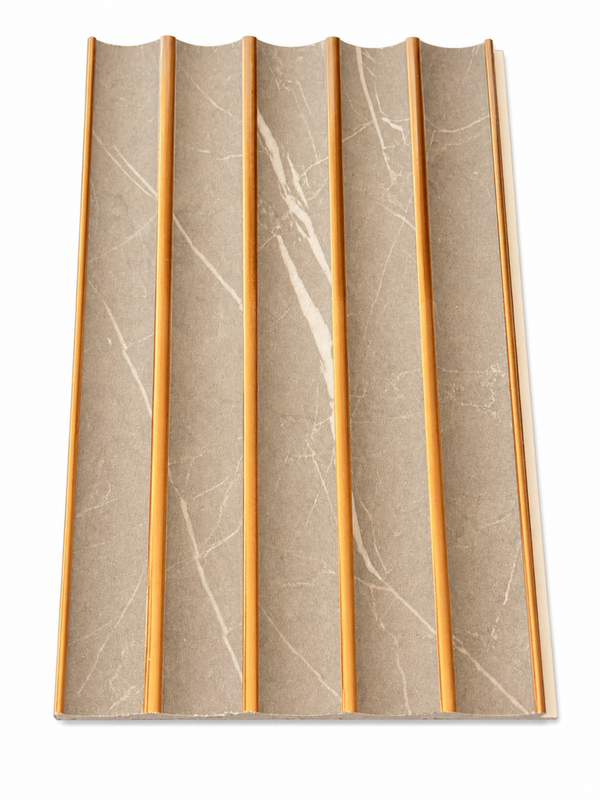 grey Marble Rose gold Batten Panel
