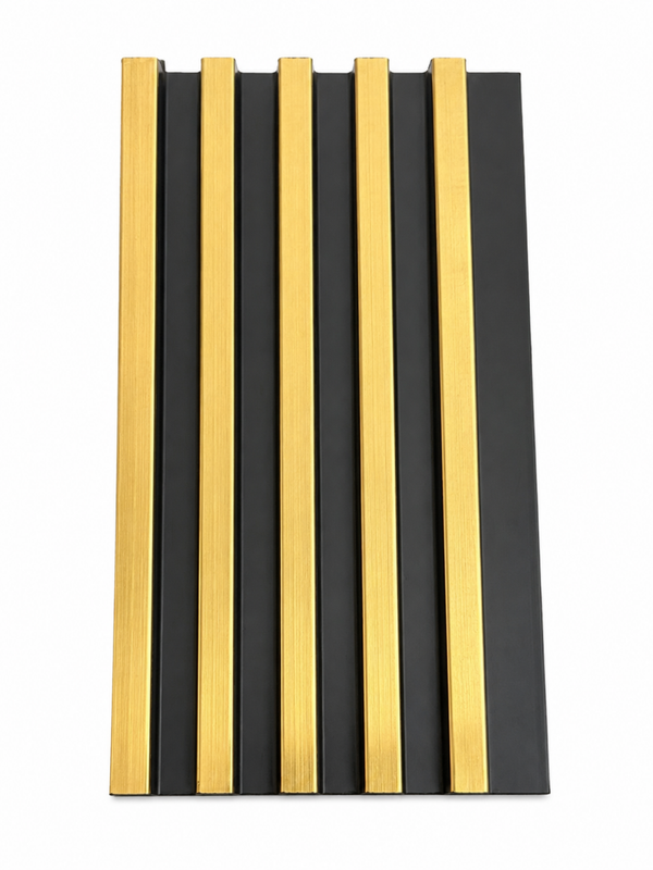 Black & Gold Luxe Strip Panel