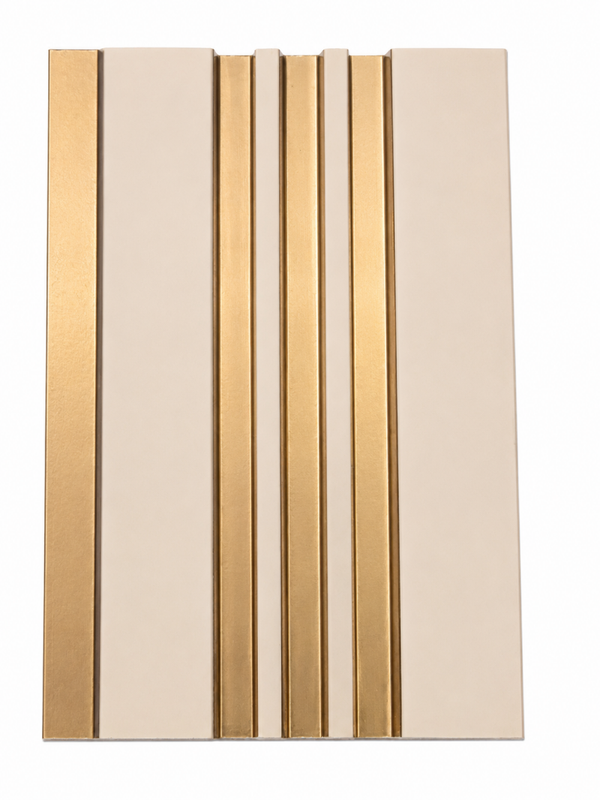 Ivory Gold Stripe Panel