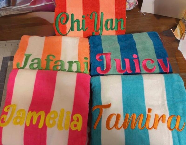 Custom Cabana Beach Towels