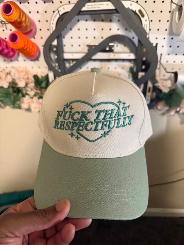 "F**k That Respectfully" Embroidered Trucker Hat