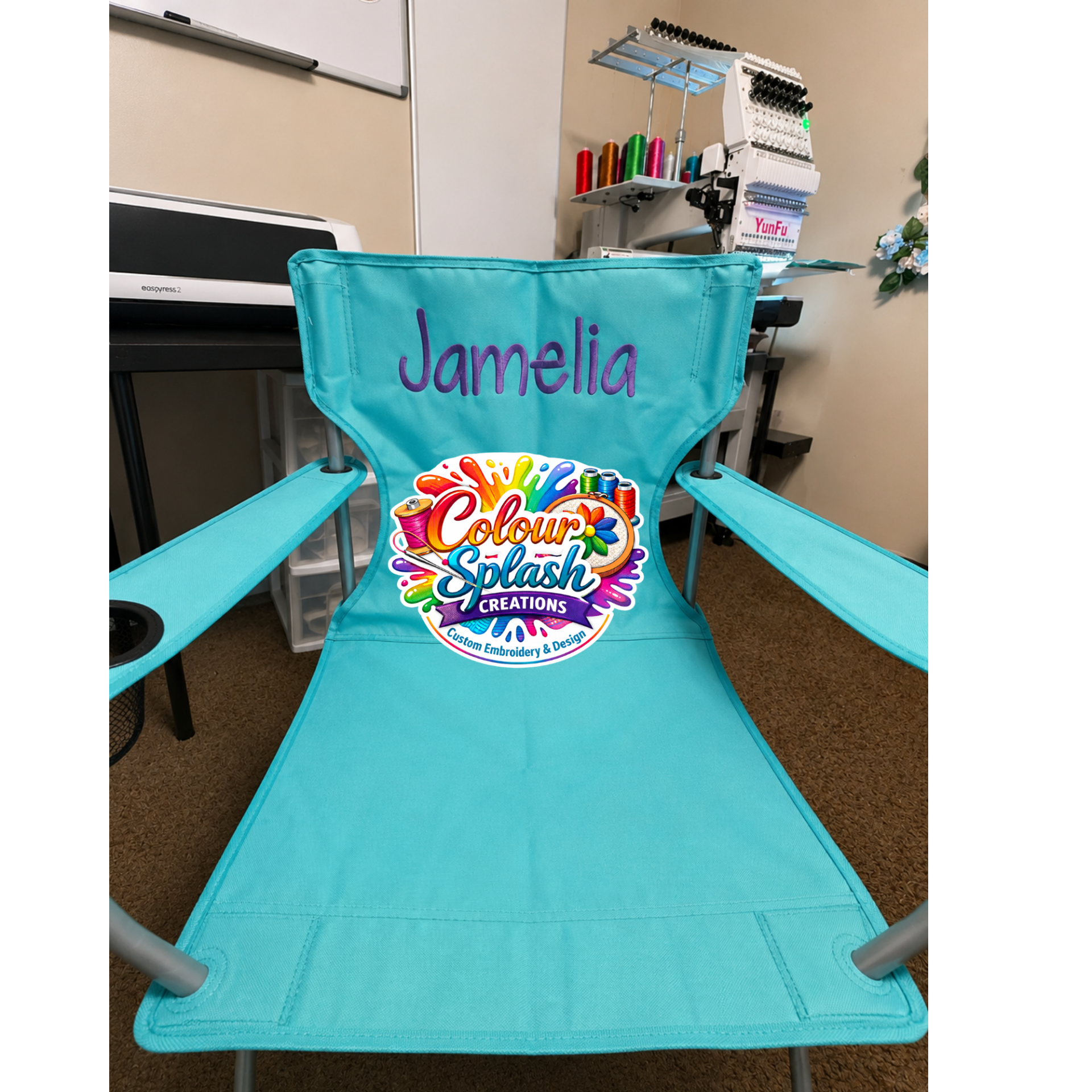 Personalized Embroidered Lounge Chair