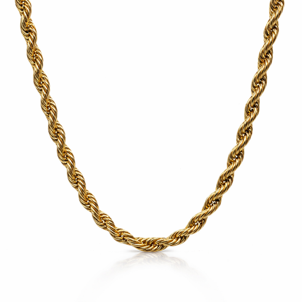 Gold Rope Chain Necklace