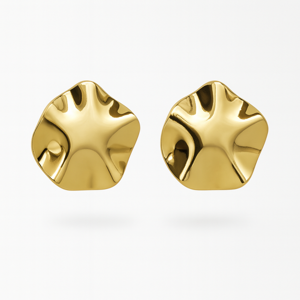 Melted Effect Circle Studs
