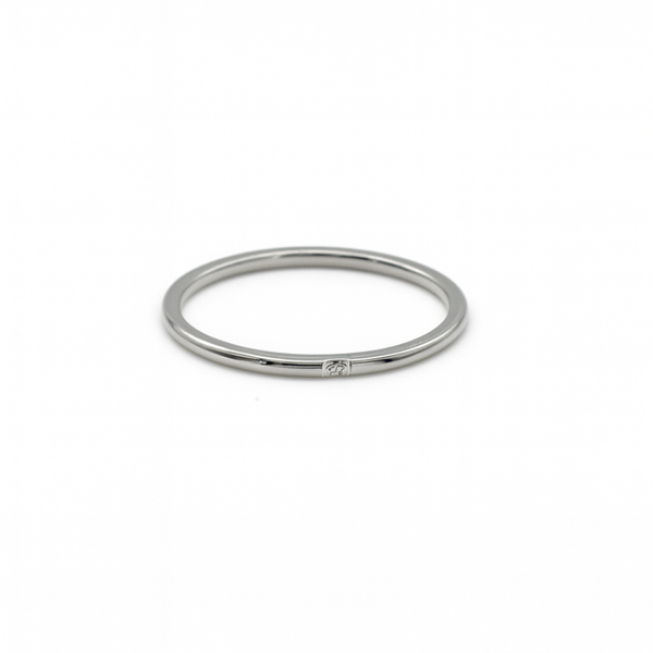 Silver Dainty Rhinestone Ring