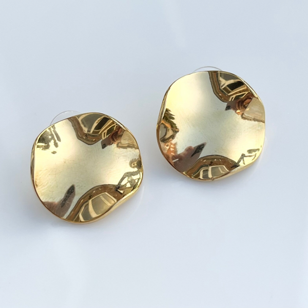 Melted Effect Circle Studs