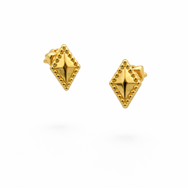 Gold Diamond Studs Earrings