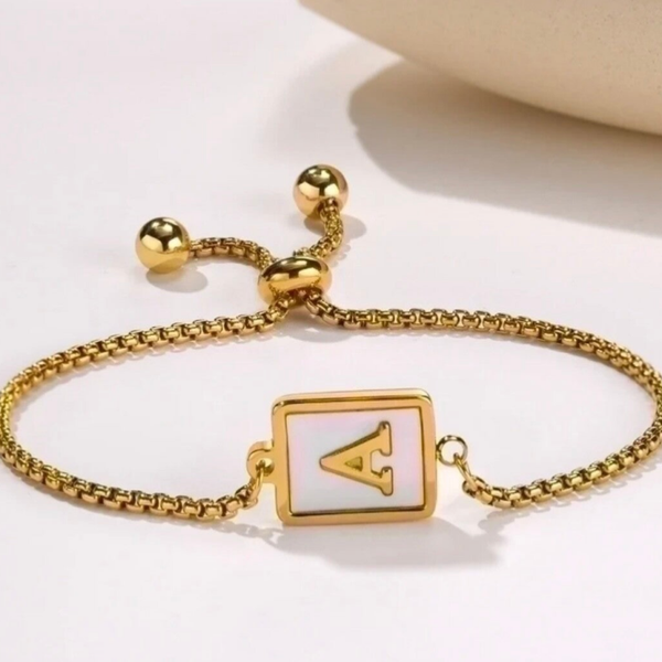 Shell Initial Bracelet