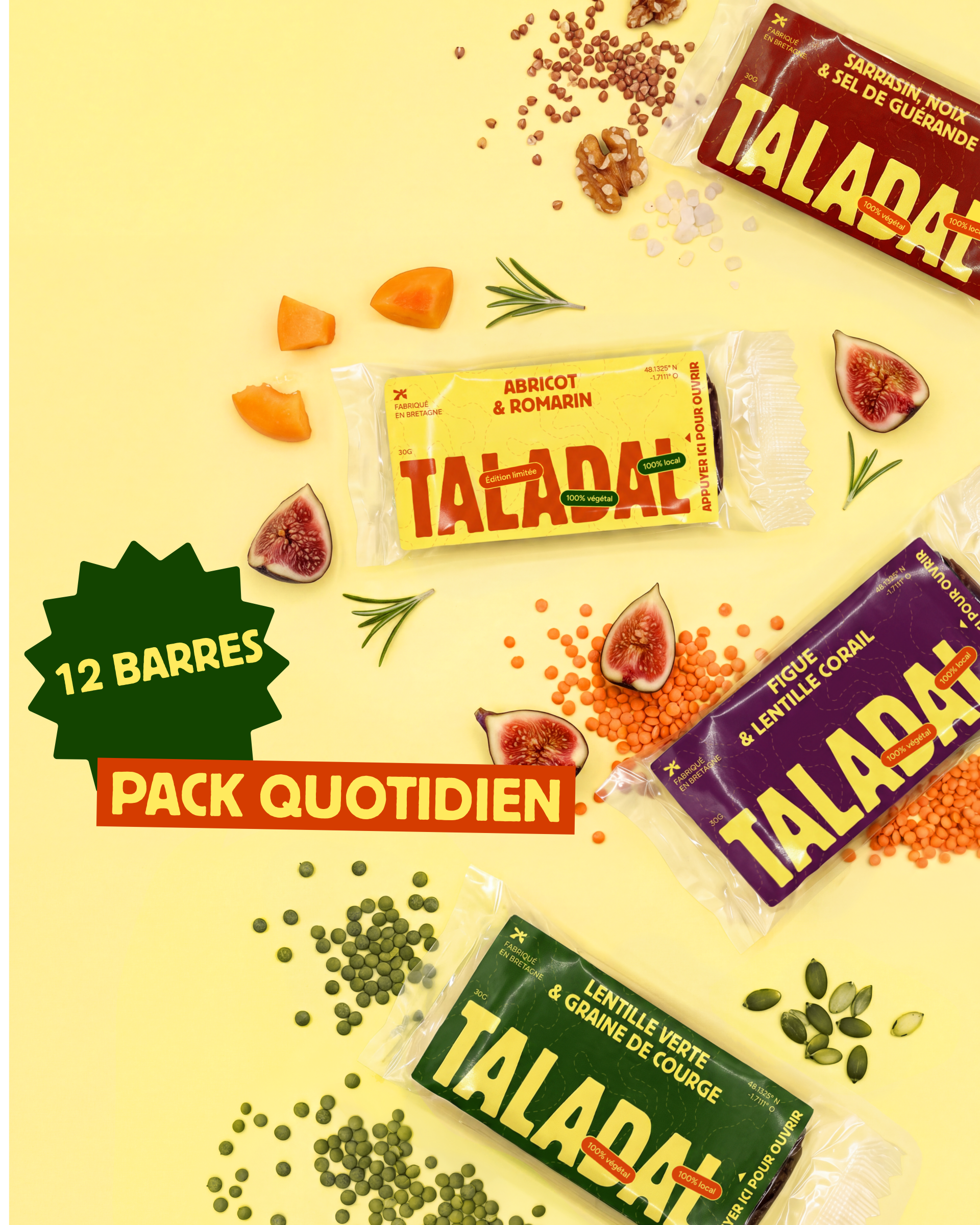 Pack Quotidien - 12 barres