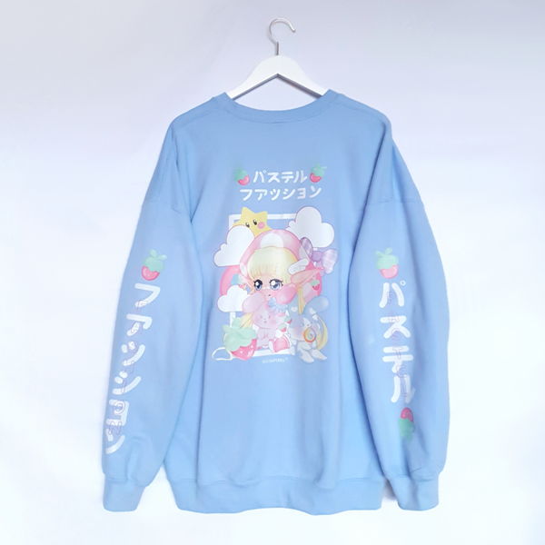 Sweater Su-tu-rawberry | blue | Unisex