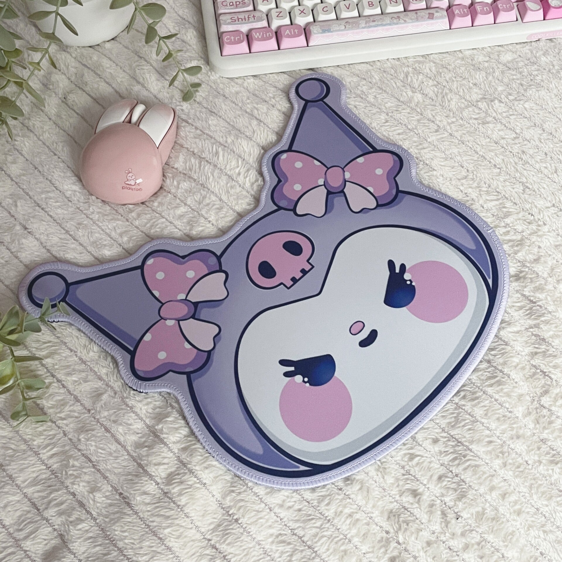 Angry Bunny Contour Mousemat