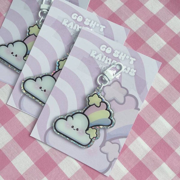 Starry Clouds Keychain