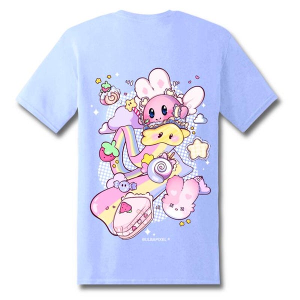 STOCKED |  Bulbapixel x Kir-by T-shirt | Blue | Unisex