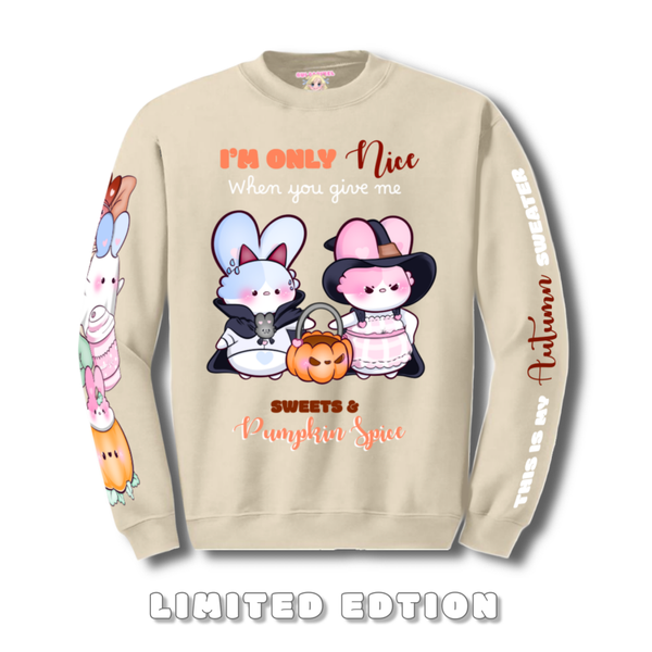 Sweater Bulbabunnies Trick or Treat!  | Sand/beige | Unisex [LIMITED EDTION]
