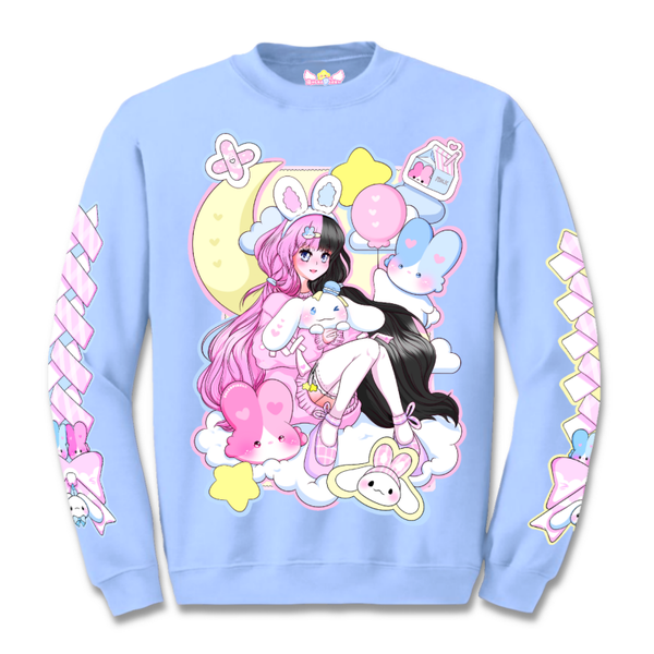 Fluffy Babies Sweater | Blue | Unisex