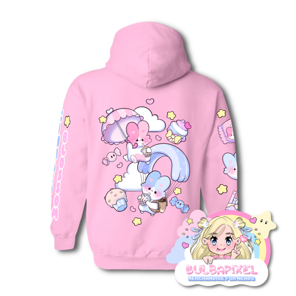 Hoodie Boba-buddies | Pink | Unisex