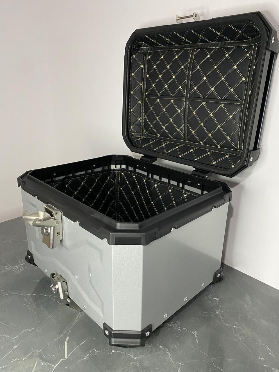 Motorcycle Top Case - Silver